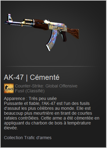 AK-47 | Cémenté (Très peu usée)