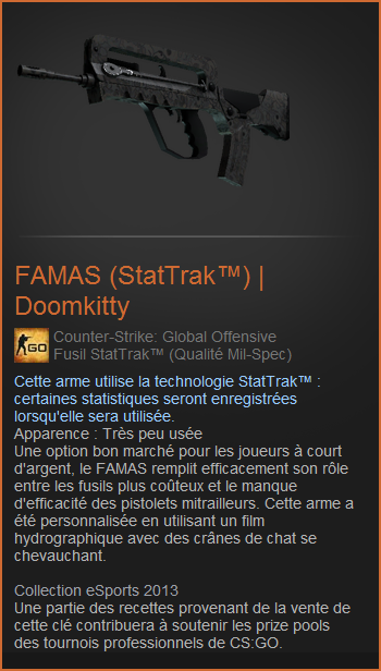 FAMAS | Doomkitty STATTRAK Skin CSGO